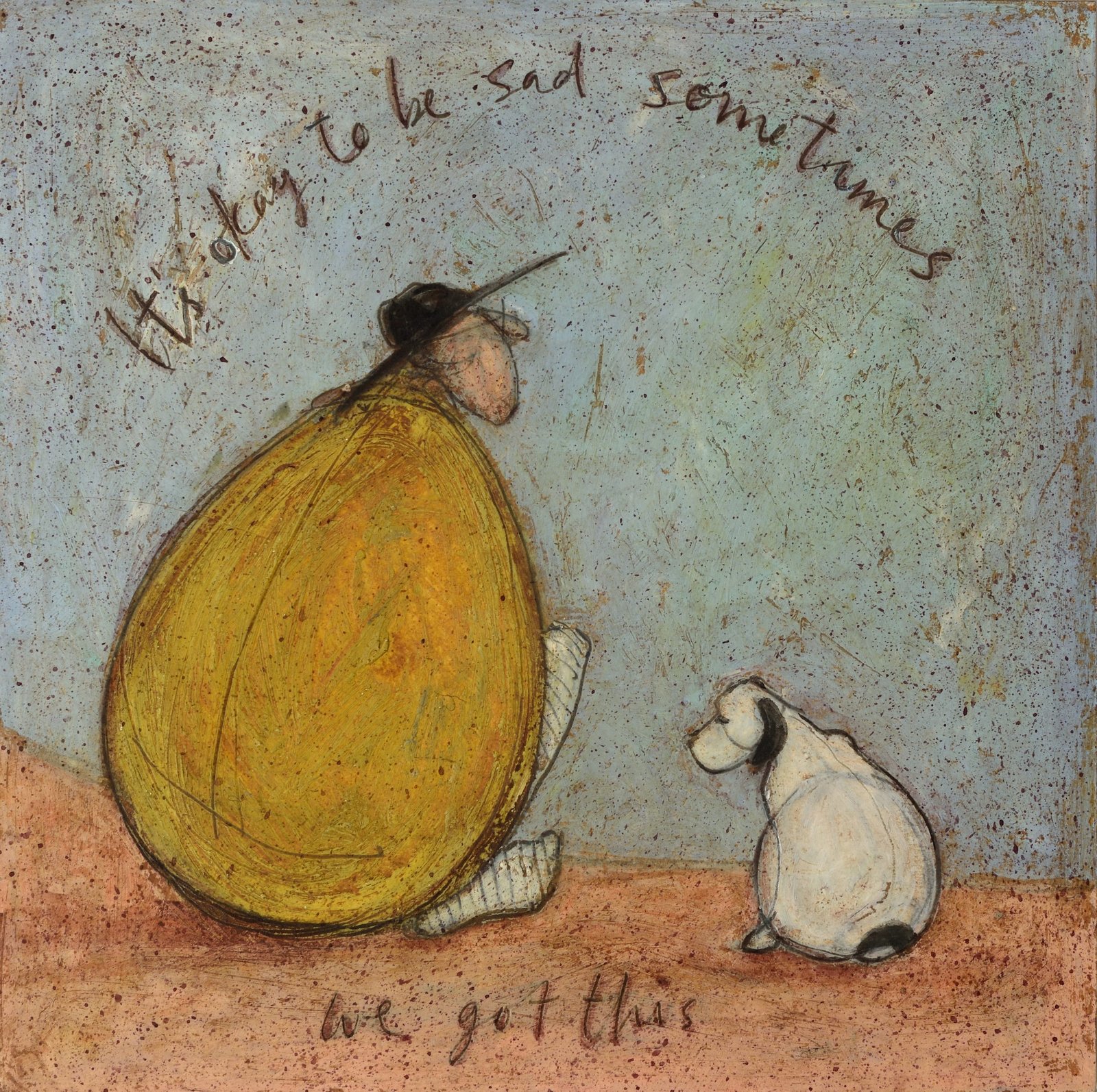 thumbnail image 2 of Sam Toft 'It's Okay To Be Sad Sometimes' Fine Art Print - 40x40cm Official 2 of 6